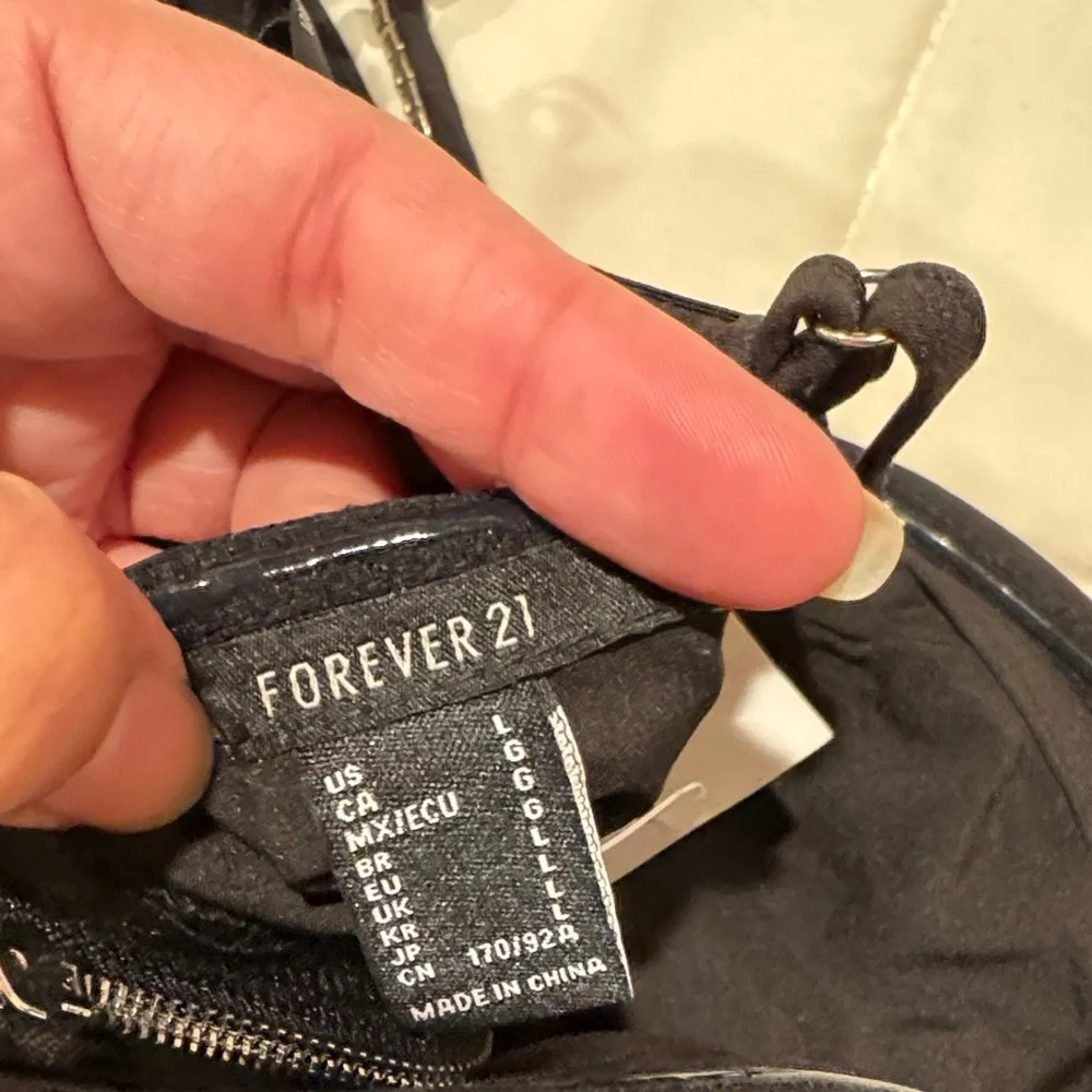 Forever 21 Black Rhinestone Embellished Crop Top - Picture 5 of 8